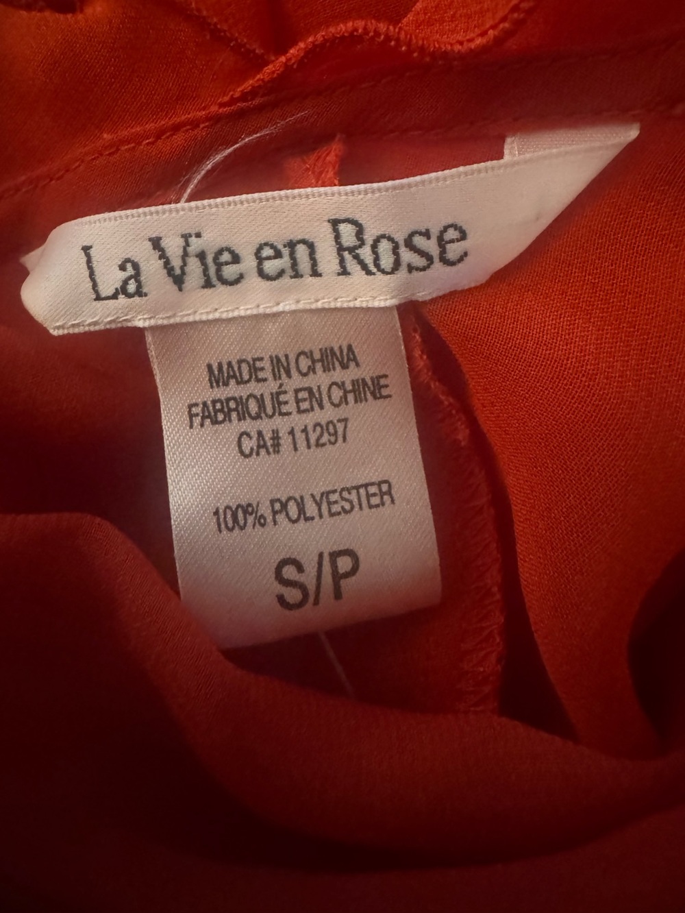 La Vie En Rose Red Ruffle-Trim Sheer Maxi - Picture 3 of 4